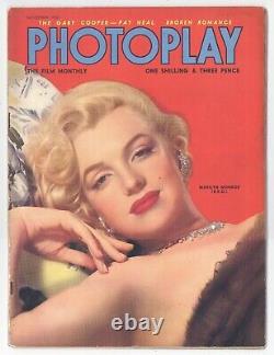 Rare MARILYN MONROE PHOTOPLAY Magazine 1952 A Beauty! GORGEOUS Cover <br/> <br/>Rare MARILYN MONROE PHOTOPLAY Magazine 1952 Une beauté! Magnifique couverture