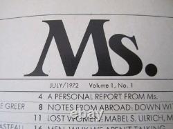 Rare Ms. Magazine Juillet 1972 Vol 1, No. 1 Wonder Woman, Steinem, Féminisme, Plus