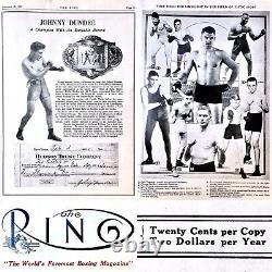 Rare Réimpression Vintage de la Première Édition du Magazine Ring de Boxe, 15.02.1922