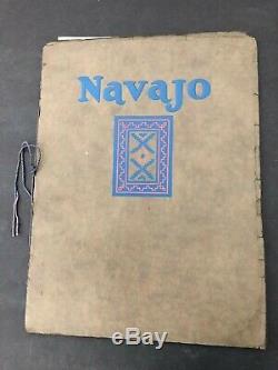 Rare Vintage 1925 Livret Harry Carey Trading Post Navajo Rugs