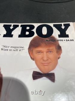 Rare magazine Playboy Donald Trump mars 1990 très bon état fabriqué aux États-Unis