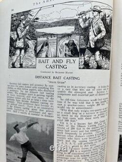 Rareté 1917 Vintage LA REVUE DES ANGLERS AMÉRICAINS 9 numéros