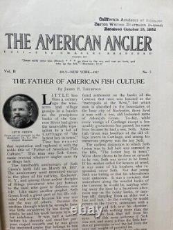 Rareté 1917 Vintage LA REVUE DES ANGLERS AMÉRICAINS 9 numéros