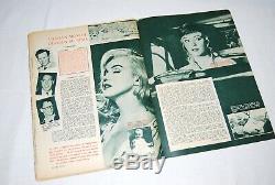 Rarissime Magazine Cover Marilyn Monroe Photos Intérieures Août 1961 Complète