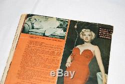 Rarissime Magazine Cover Marilyn Monroe Photos Intérieures Août 1961 Complète