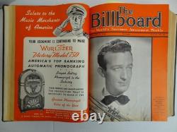 Relié 1941 Magazine Billboard Musique Swing Machine à pièces CHAUD