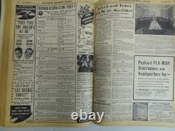 Relié 1941 Magazine Billboard Musique Swing Machine à pièces CHAUD