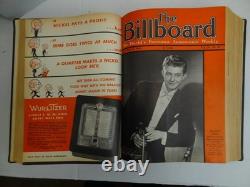 Relié 1941 Magazine Billboard Musique Swing Machine à pièces CHAUD