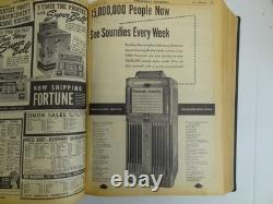 Relié 1941 Magazine Billboard Musique Swing Machine à pièces CHAUD