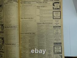 Reliure 1954 Billboard Magazine nouvelles classements R&B, nouvel artiste Elvis, jukebox Fats D