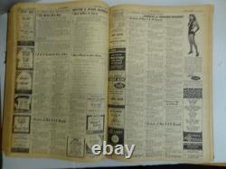 Reliure 1954 Billboard Magazine nouvelles classements R&B, nouvel artiste Elvis, jukebox Fats D