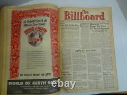 Reliure 1954 Billboard Magazine nouvelles classements R&B, nouvel artiste Elvis, jukebox Fats D