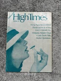 Revista High Times 1974, un dollar été 74 Anniversaire 1er numéro Première