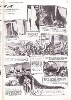 Revu Scientifique et d'Inventions Mai 1925 Fabriquer les effets spéciaux de 'Le Monde Perdu' et de 'Peter Pan'