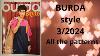 Revue Complète De Burda 3 2024 Nouveau Style Burda Tous Les Modèles Magazine De Couture Burdastyle Nouveau Burda
