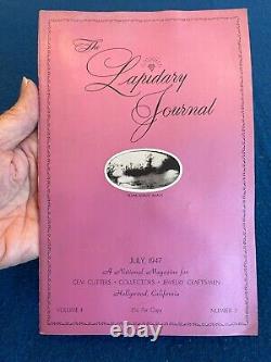 Revues Lapidary Journal Toutes les Années et Éditions de 1947 à 1959 ENSEMBLE TRÈS RARE