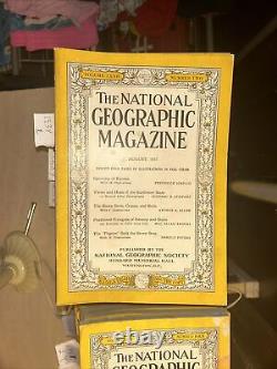 Revues vintage du National Geographic à partir de l'année 1923 à 1953