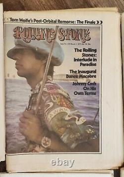 Rolling Stone Magazine Lot 35 Numéros 1970-73 Peur - Loathing Ralph Steadman