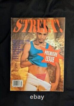 'Rue! Magazine Première Édition 1 1997 Intérêt Gay Playgirl Comme Rare'