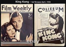 SEMAINE DU FILM Avril, 1933 1ère apparition de KING KONG! Page complète très rare