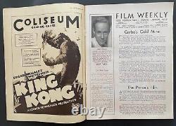 SEMAINE DU FILM Avril, 1933 1ère apparition de KING KONG! Page complète très rare