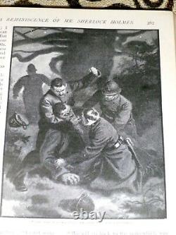 Sherlock Holmes 3 Histoires D'aventure 1ère Édition Strand Magazine 1908 Vol. XXXVI
