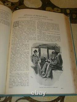 Sherlock Holmes Adventures 1891 1ère Édition Conan Doyle Strand Magazine Vol II
