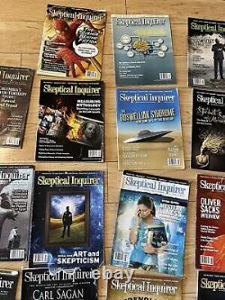 Skeptical Enquirer Lot De 52 Volumes 2002 2022 Magazine Démystifiant le Paranormal