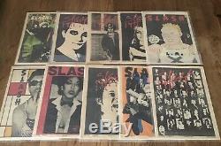 Slash Magazine Rare Run Complet! Avec Extras 1977-1980 La Punk Rock Lp Musique