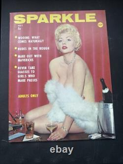 Sparkle Magazine pour Hommes Paula Page #1 1962 Magazine pour Hommes Rare de Haute Qualité