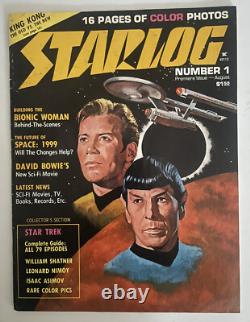 Starlog Magazine Première Édition Vol. 1 Collection Kerry O'Quinn