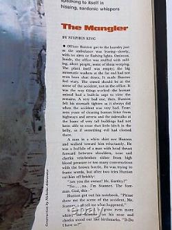 Stephen King's The Mangler Première Impression Cavalier Magazine Décembre 1972 V 23 N 2