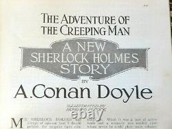 Strand Magazine 1923 Conan Doyle Sherlock Holmes 1ère Édition The Creaping Man
