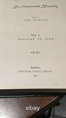 Strand Magazine Vol 1 1891 1ère Édition Avec Couverture/planches D'origine