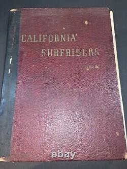 Surfriders de Californie Doc Ball 1re édition, signé 1946 Rare Surf Velzy Auto.