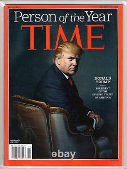 TIME Magazine Personne de l'Année Donald Trump 19 décembre 2016 Sans Étiquette MINT