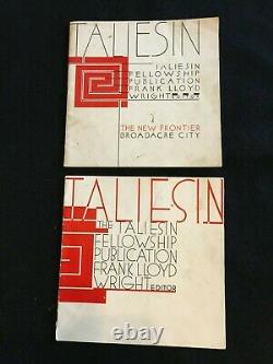 Taliesin Fellowship Publication Frank Lloyd Wright Éditeur