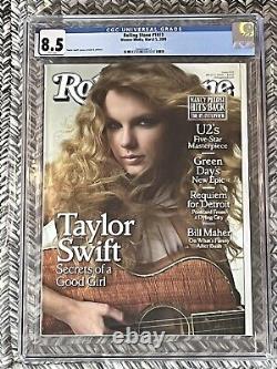 Taylor Swift 2009 Rolling Stone First Cover 1073 Cgc 8.5 Secrets D'une Bonne Fille