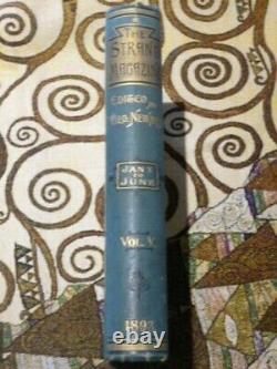 The Strand Magazine Sherlock Holmes 1ère Édition Antique Hardback Volume 5 1893