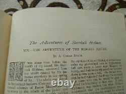 The Strand Magazine Sherlock Holmes 1ère Édition Antique Hardback. Volume V 1893