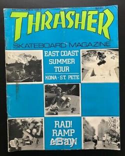Thrasher Magazine Lot 1983 Skateboard 9 Questions Vg Collection