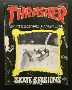 Thrasher Magazine Lot 1983 Skateboard 9 Questions Vg Collection