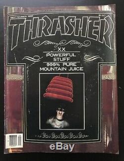 Thrasher Magazine Lot 1985 Skateboard 10 Questions Vg + -ex Faucon