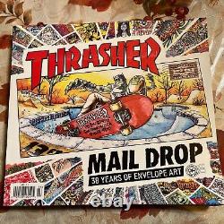 Thrasher Skate Magazine Mail Drop 38 ans d'art d'enveloppe Livre de skateboard