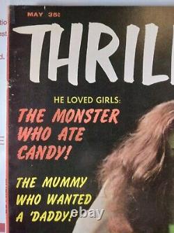 Thriller #2 Nice 7.0 Fn/vf Tempest 1962 Controversial Vampire Horror Magazine 
Le thriller n°2, agréable 7.0 Fn/vf Tempest 1962, magazine d'horreur de vampires controversé.