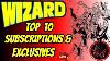 Top 10 Abonnements Et Exclusivités De Wizard Magazine Pour Les Comics Cgc