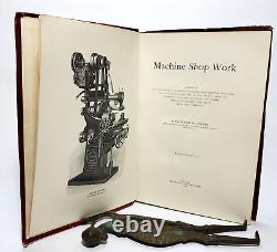 Travail en atelier de machines - Frederick W Turner 1908 Première édition/impression HC Rare Antique