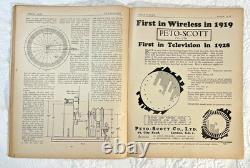 Très Rare Magazine de TÉLÉVISION Vol 1 No 1 Mars 1928 Premier Journal de Télévision au Monde