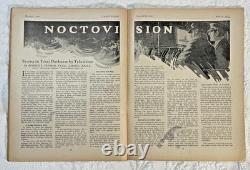 Très Rare Magazine de TÉLÉVISION Vol 1 No 1 Mars 1928 Premier Journal de Télévision au Monde