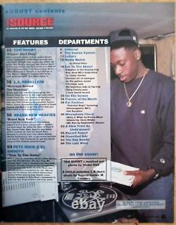 Tres Rare Source Magazine Too Short L. A. Riots Août 1992 #35 Hip Hop